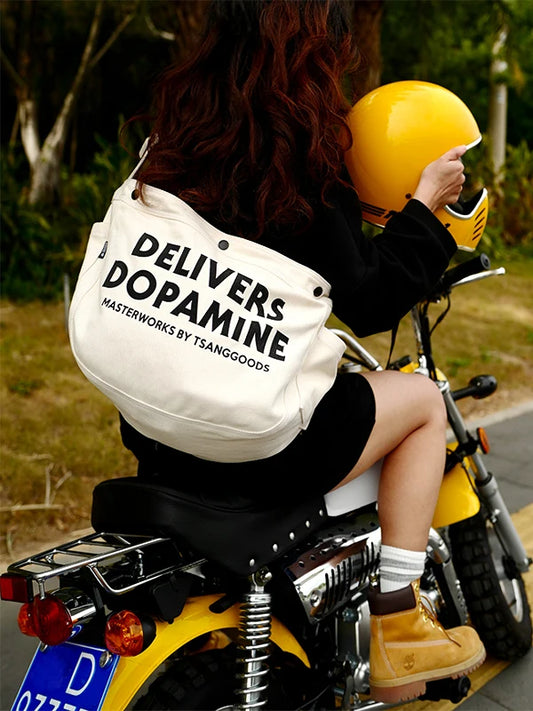 Large Capaci Canvas Sling Bag Retro