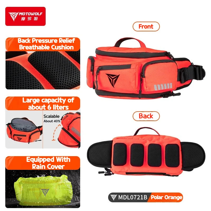 Motowolf Waterproof Motorcycle Waist Bag