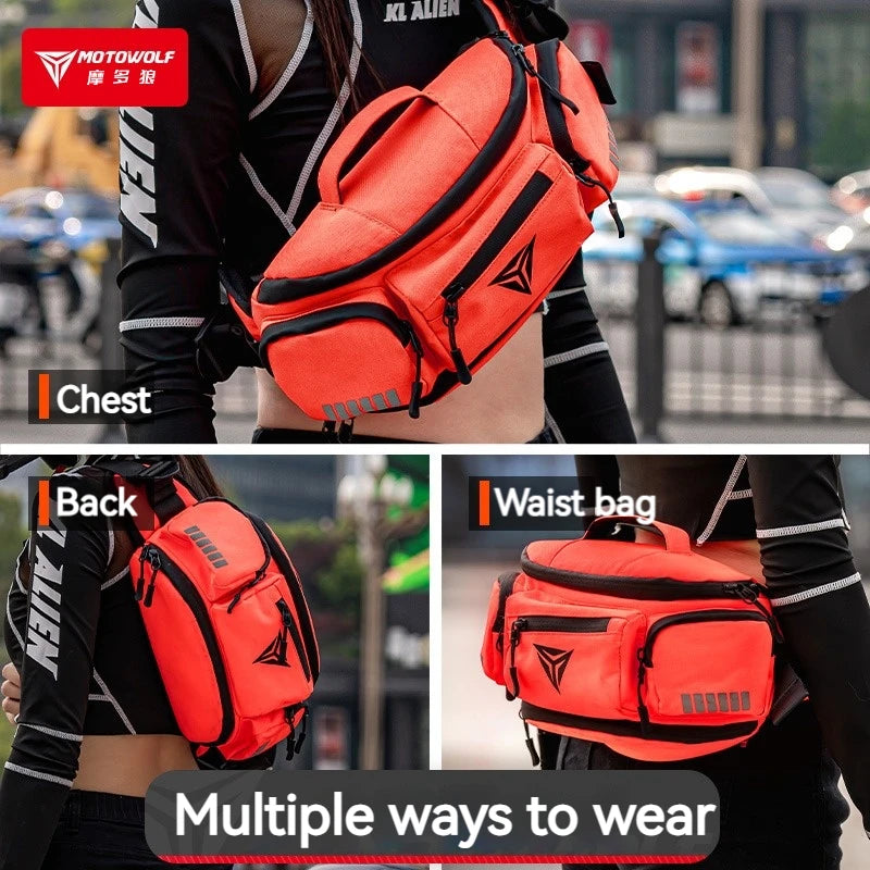 Motowolf Waterproof Motorcycle Waist Bag