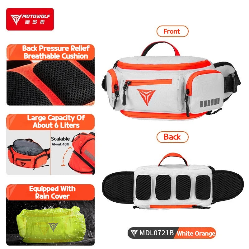 Motowolf Waterproof Motorcycle Waist Bag