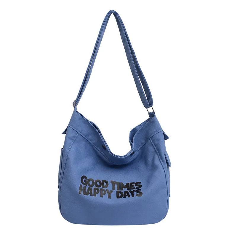 New School Canvas Crossbody Bag