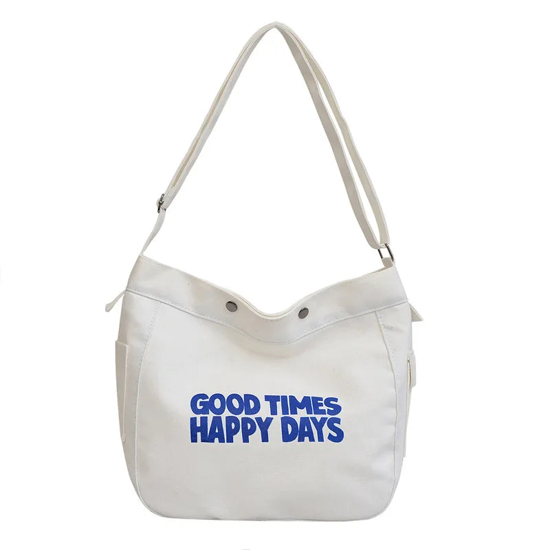 New School Canvas Crossbody Bag