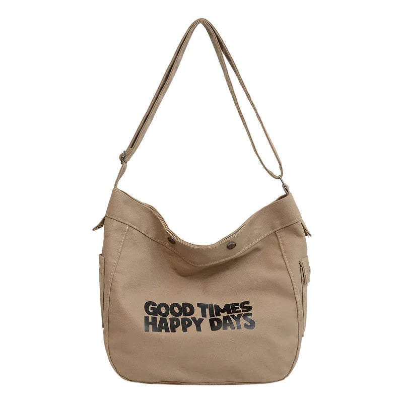 New School Canvas Crossbody Bag
