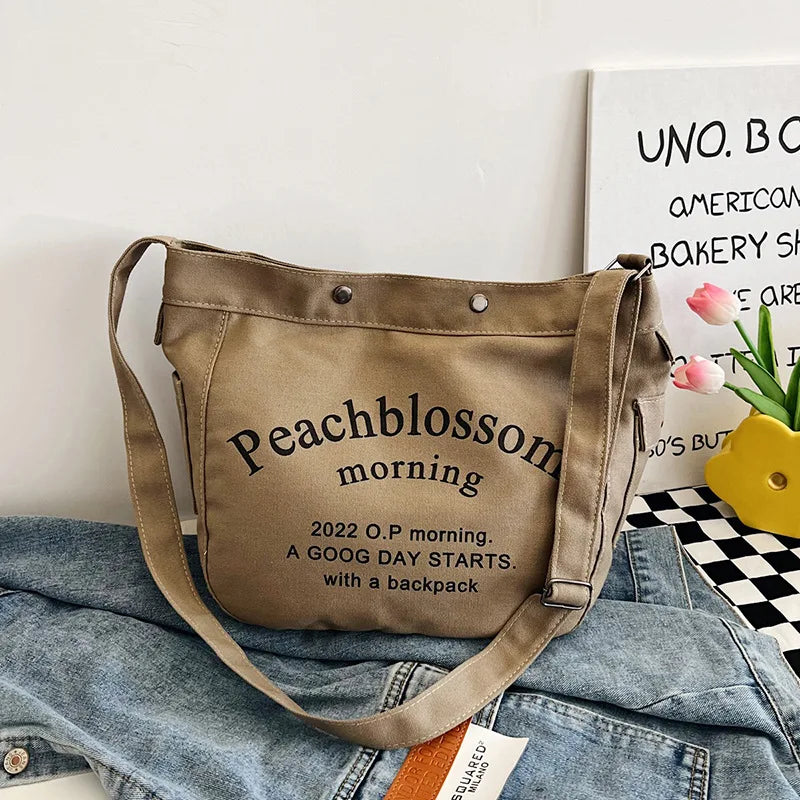 New School Canvas Crossbody Bag