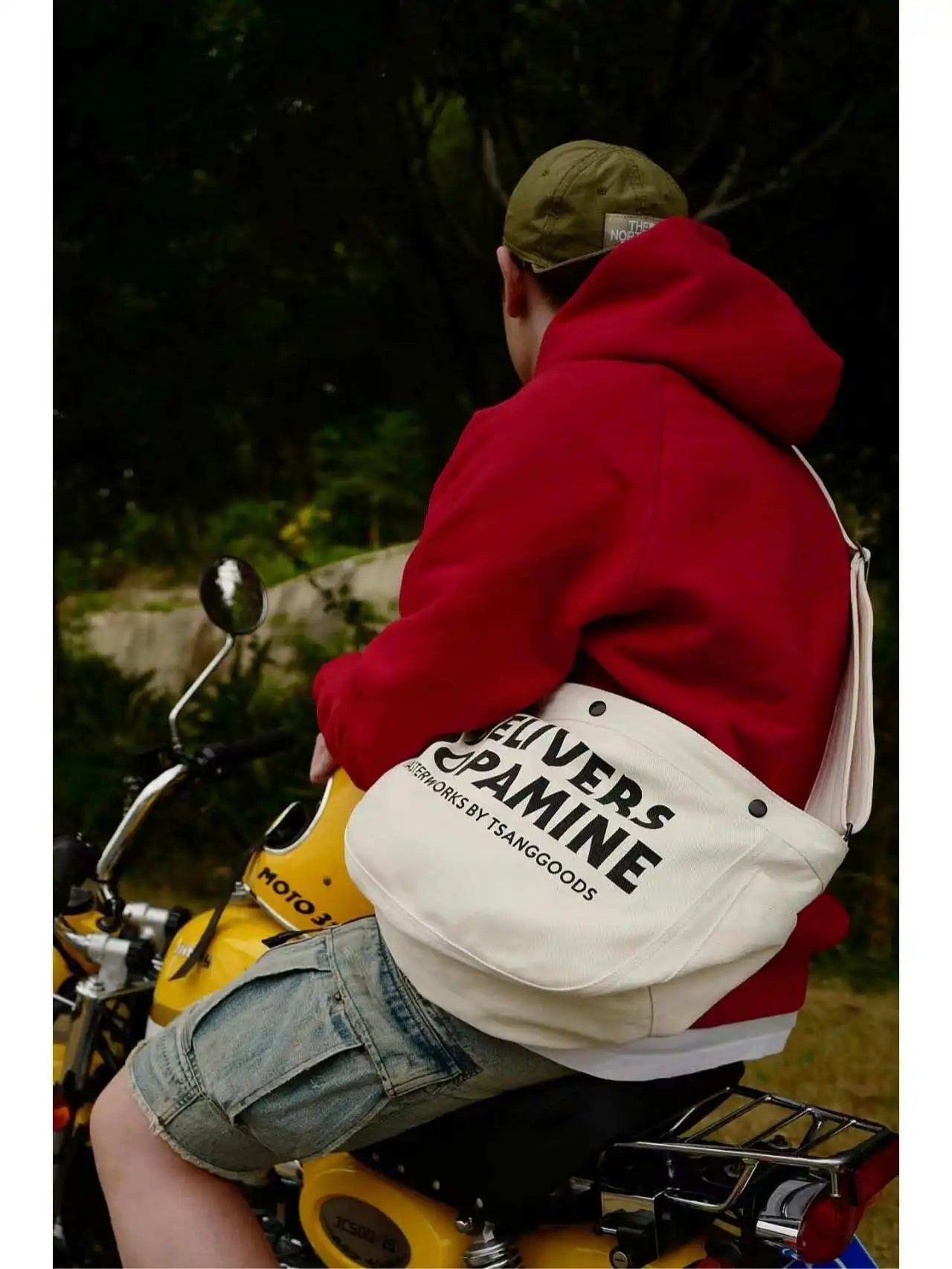 Large Capaci Canvas Sling Bag Retro