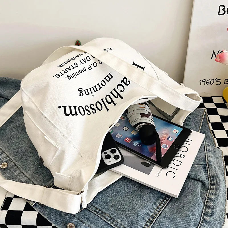 New School Canvas Crossbody Bag