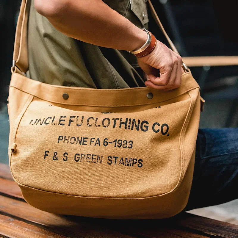 Maden Vintage Large Capacity Canvas Bag